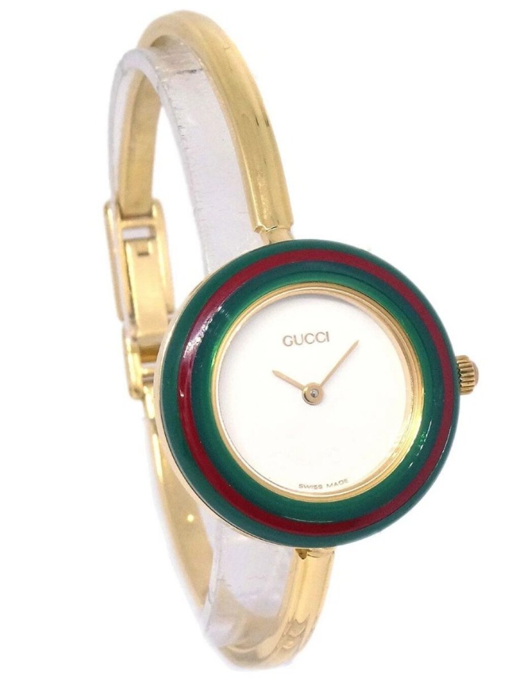 Gucci 11/12.2 Change Bezel Chameleon Quartz Watch SS 196561 - Picture 5 of 15